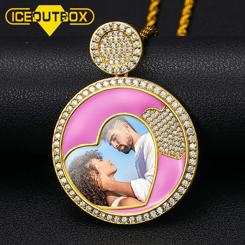 New Powder Custom Photo Roundness Pink Solid Back Pendant Necklace Fasion Personalized Memory Pendants Women Hip Hop Jewelry
New Powder Custom Photo Roundness Pink Solid Back Pendant Necklace Fasion Personalized Memory Pendants Women Hip Hop Jewelry