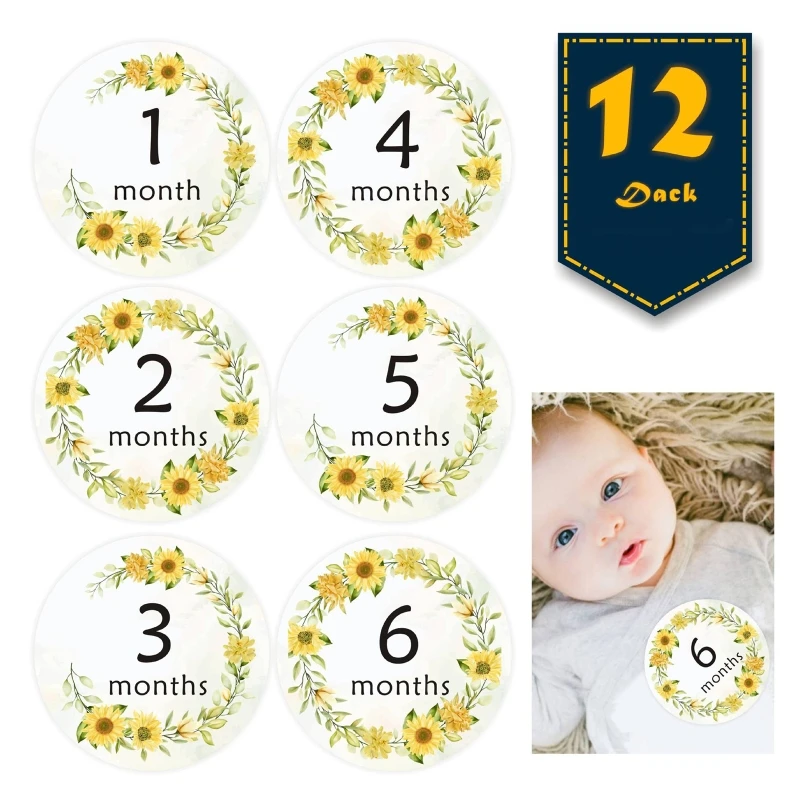 12Pcs Floral Monthly Baby Milestone Stickers 1-12 Months Sticker Photo Props Shower Gift Memorial Number Accessories
12Pcs Floral Monthly Baby Milestone Stickers 1-12 Months Sticker Photo Props Shower Gift Memorial Number Accessories