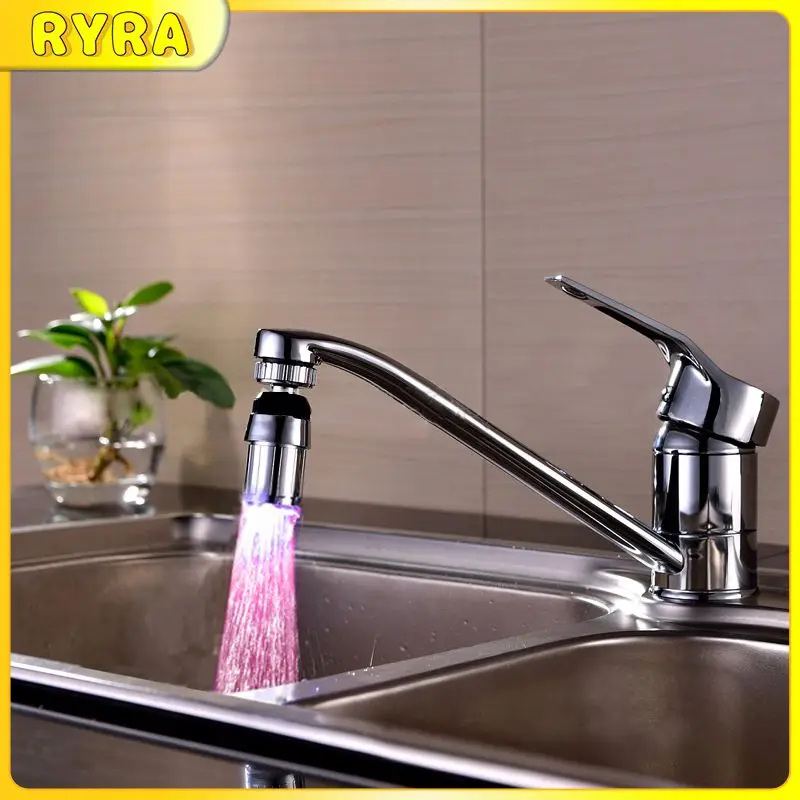 Temperature Sensitive 3-color Light-up Faucet 360 Degree Adjustment Faucet Hot Sales Glow Fun Faucet Rotatable Led Faucet New
Temperature Sensitive 3-color Light-up Faucet 360 Degree Adjustment Faucet Hot Sales Glow Fun Faucet Rotatable Led Faucet New