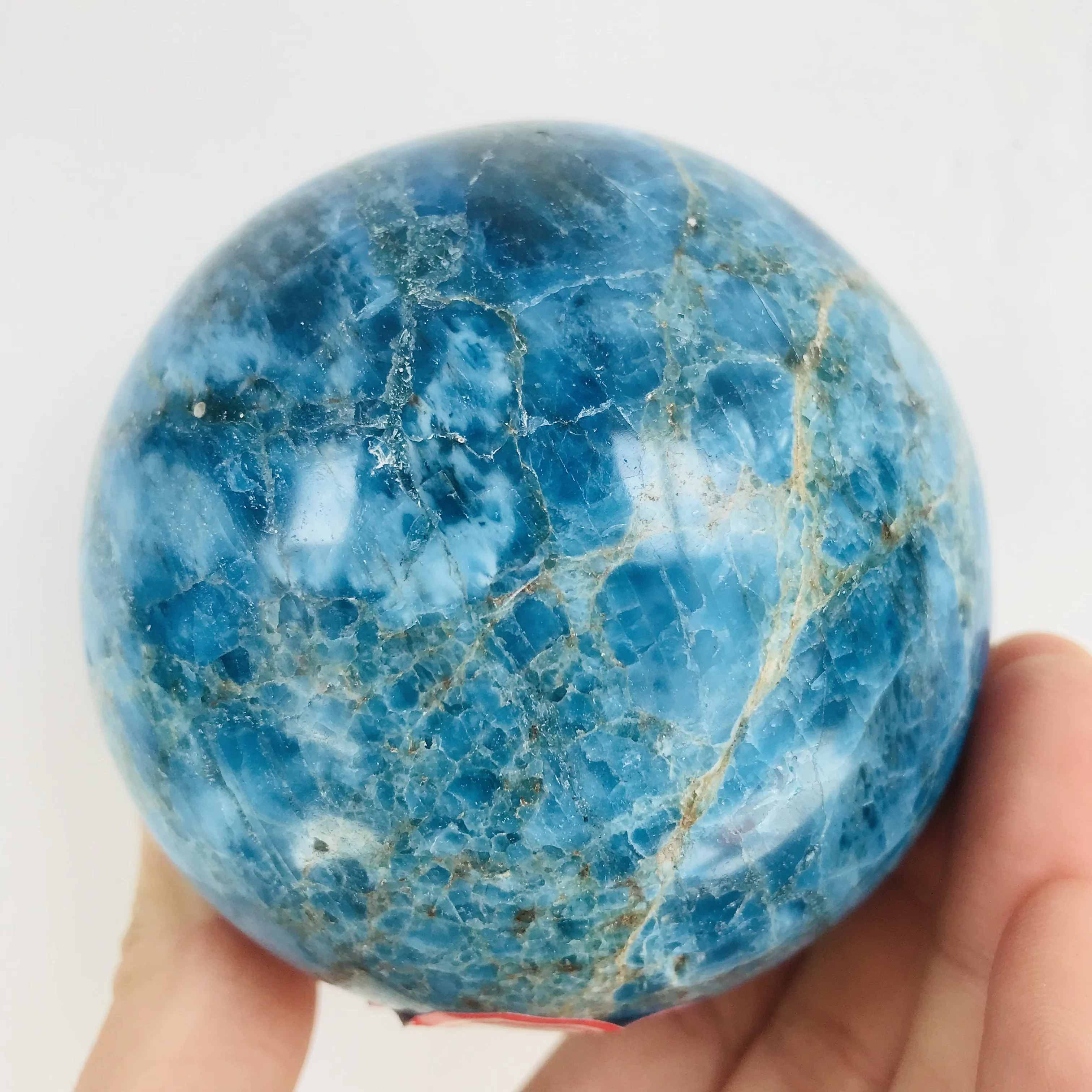 Natural blue apatite stone sphere crystal reiki healing ball furnishing articles raw ore specimens Alleviate fatigue stone
Natural blue apatite stone sphere crystal reiki healing ball furnishing articles raw ore specimens Alleviate fatigue stone