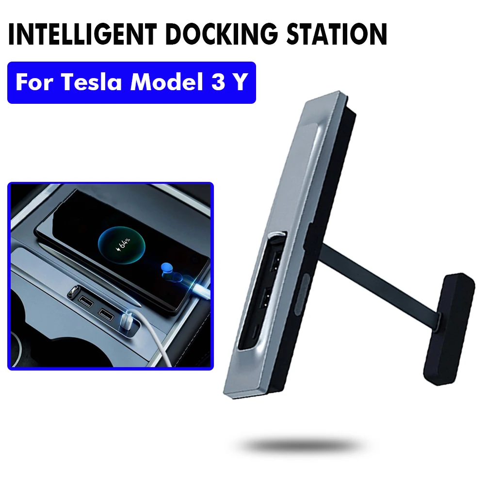 For Tesla Model 3 Y 2021-2022 27W USB Hub Docking Station Adapter With LED Light Fast Charger Power Splitter Extender Accessorie
For Tesla Model 3 Y 2021-2022 27W USB Hub Docking Station Adapter With LED Light Fast Charger Power Splitter Extender Accessorie