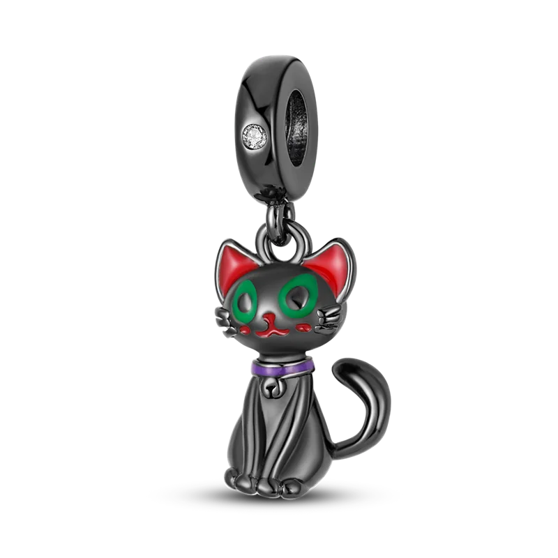 100% Real 925 Sterling Silver black cat charms Fit Original 925 Pandora Bracelet&Bangle For Women Birthday Fashion Jewelry Gift
100% Real 925 Sterling Silver black cat charms Fit Original 925 Pandora Bracelet&Bangle For Women Birthday Fashion Jewelry Gift