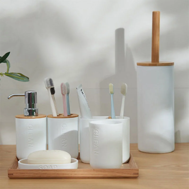 4Pcs Bathroom Accessories Washing Toothbrush Toothpaste Holder Liquid Soap Dispenser Box Pump Bottle Wash Toilet Brush Set
4Pcs Bathroom Accessories Washing Toothbrush Toothpaste Holder Liquid Soap Dispenser Box Pump Bottle Wash Toilet Brush Set