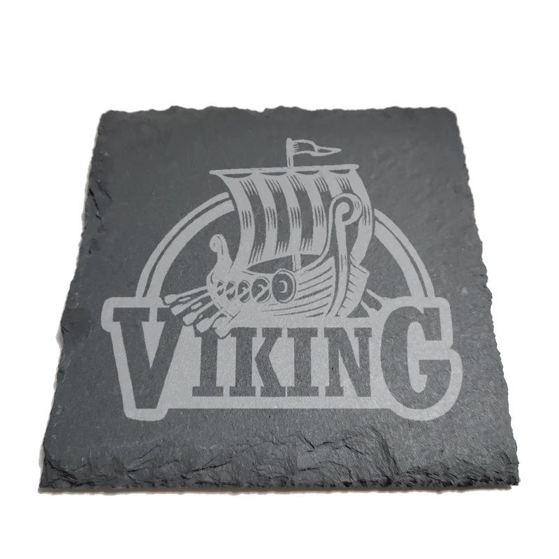 Viking Logo Ship Natural Rock Coasters Black Slate for Mug Water Cup Beer Wine Goblet J085
Viking Logo Ship Natural Rock Coasters Black Slate for Mug Water Cup Beer Wine Goblet J085