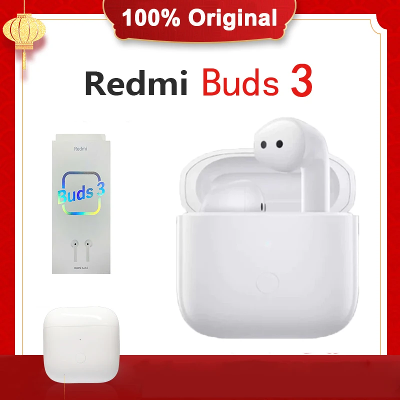 Xiaomi Redmi Buds 3 TWS Wireless Bluetooth Earphone Dual Mic Noise Cancellation Earbuds QCC 3040 Chip Water Resistant Headphones
Xiaomi Redmi Buds 3 TWS Wireless Bluetooth Earphone Dual Mic Noise Cancellation Earbuds QCC 3040 Chip Water Resistant Headphones