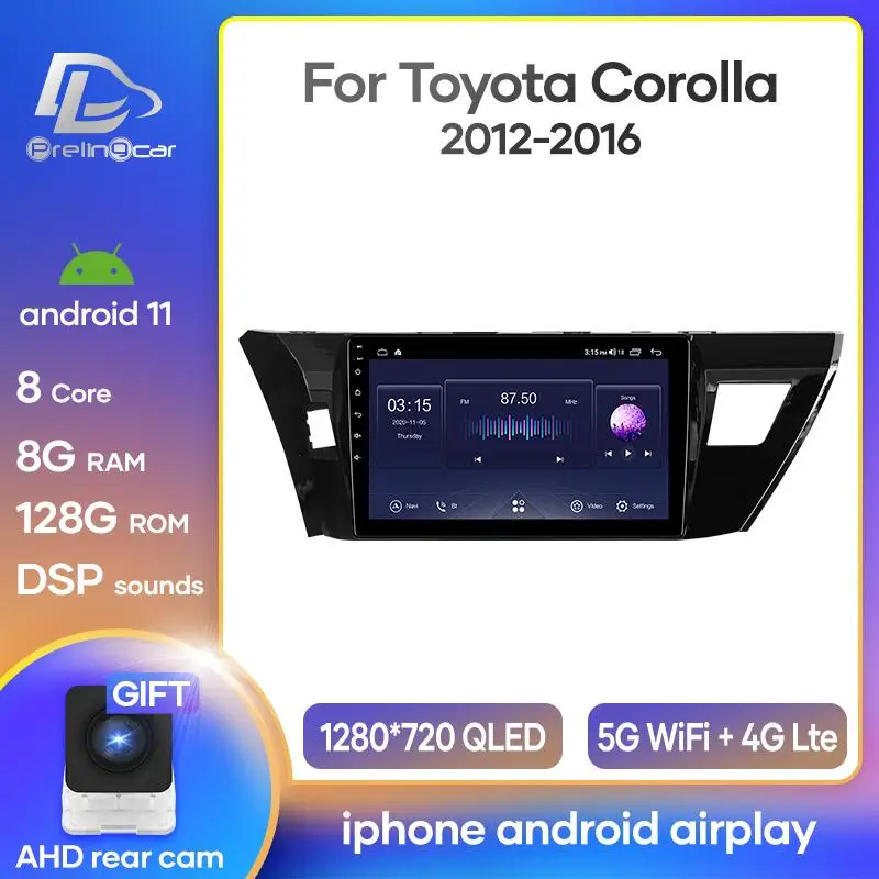 Автомобильный радиоприемник Prelingcar, Android 10, стереоприемник для Toyota Corolla 2012-2016, видеоплеер, мультимедийная навигация, GPS, разъем 2 Din, Dvd
Автомобильный радиоприемник Prelingcar, Android 10, стереоприемник для Toyota Corolla 2012-2016, видеоплеер, мультимедийная навигация, GPS, разъем 2 Din, Dvd