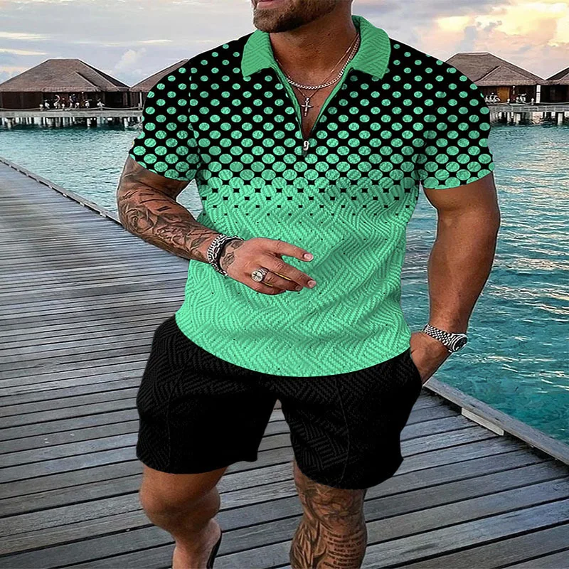 Men's Polo Suit Fashion Men Sets Mesh Printed 2022 Streetwear V-neck Short Sleeve POLO Shirt & Shorts Two Pieces Men Casual Suit
Men's Polo Suit Fashion Men Sets Mesh Printed 2022 Streetwear V-neck Short Sleeve POLO Shirt & Shorts Two Pieces Men Casual Suit