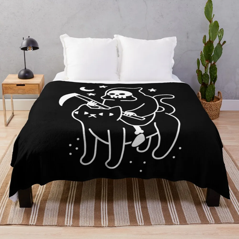 Death Rides A Black Cat Throw Blanket luxury thicken blanket brand blankets thermal blanket Single blanket
Death Rides A Black Cat Throw Blanket luxury thicken blanket brand blankets thermal blanket Single blanket