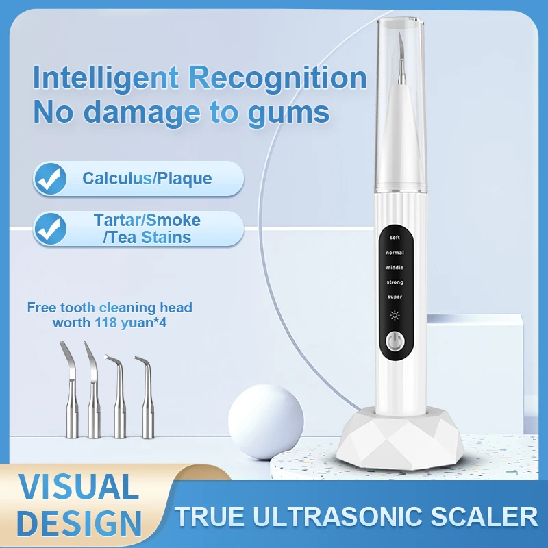 

Ultrasonic Tooth Cleaner With Camera Visual Electric Dental Scaler Calculus Remover Irrigator Teeth Whitening Tartar Eliminator