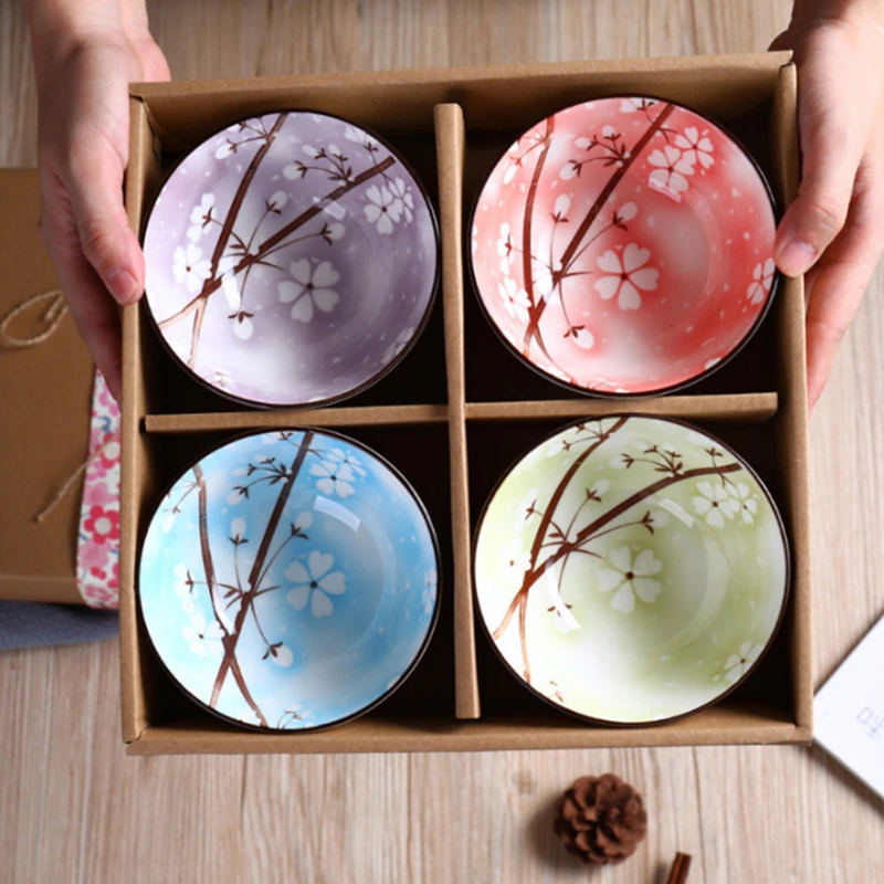 2/4 piece Japanese traditional ceramic dinner bowl 4.5 inch 300ml porcelain rice bowl with gift box tableware set gift.
2/4 piece Japanese traditional ceramic dinner bowl 4.5 inch 300ml porcelain rice bowl with gift box tableware set gift.