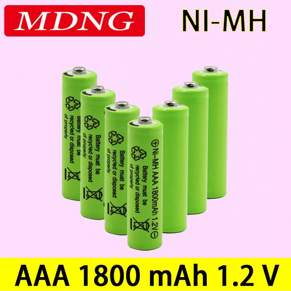 100% new Original AAA 1800 mAh 1.2 V Quality rechargeable battery AAA 1800 mAh Ni-MH rechargeable 1.2 V 3A battery
100% new Original AAA 1800 mAh 1.2 V Quality rechargeable battery AAA 1800 mAh Ni-MH rechargeable 1.2 V 3A battery