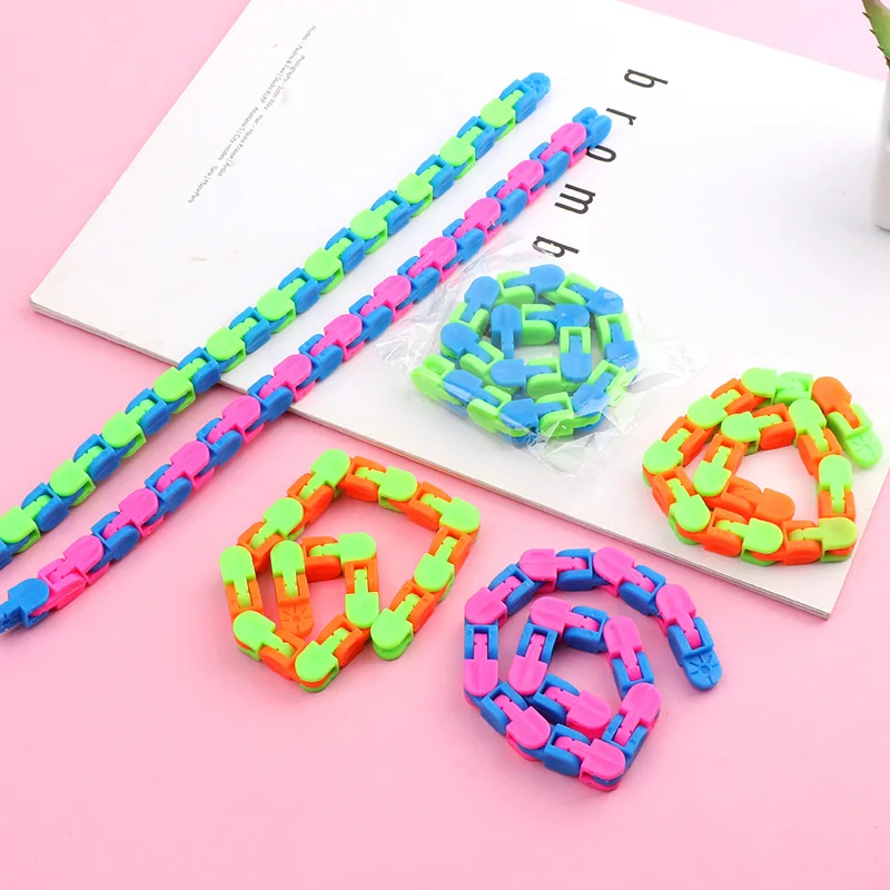 DIY Wacky Tracks Snake Puzzle Fidget Toys Snap Click Puzzles Figet New Sensory ADHD Toys For Stress Relief Kids Party Favors Toy
DIY Wacky Tracks Snake Puzzle Fidget Toys Snap Click Puzzles Figet New Sensory ADHD Toys For Stress Relief Kids Party Favors Toy