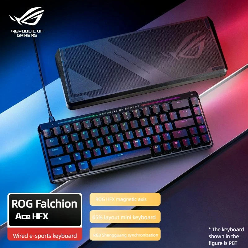 Проводная игровая клавиатура ROG Falchion Ace HFX версия ABS структура прокладок частота