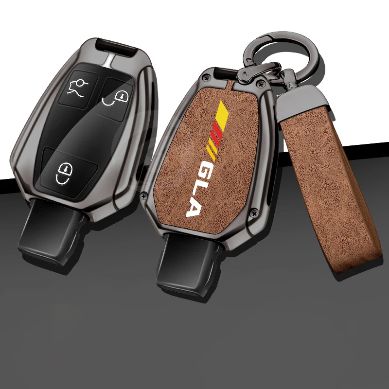 New Zinc Alloy Leather Car Key Case Cover Shell For Mercedes Benz GLA 200 250 220 All Inclusive Keychain Holder Accessories
New Zinc Alloy Leather Car Key Case Cover Shell For Mercedes Benz GLA 200 250 220 All Inclusive Keychain Holder Accessories