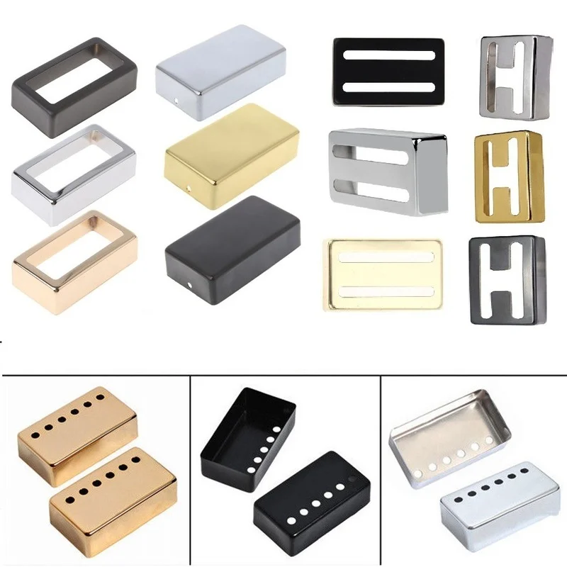 Electric Guitar Humbucker Pickup Covers 50 + 52mm Epiphone LP Style Electric Guitar Gold / Silver / Black Guitar Body Parts
Electric Guitar Humbucker Pickup Covers 50 + 52mm Epiphone LP Style Electric Guitar Gold / Silver / Black Guitar Body Parts