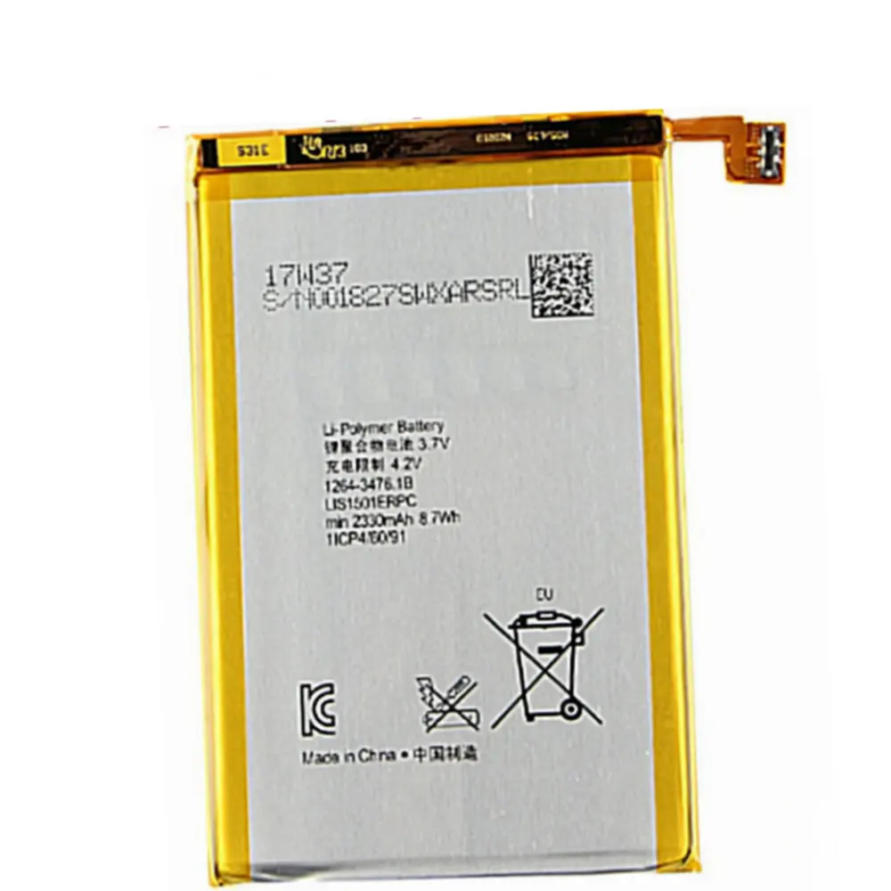2330mAh LIS1501ERPC для Sony Xperia ZL L35h ZL X ZQ C650X L35 L35i L35a LT35h LT35i C6502 C6503 Высококачественная сменная батарея
2330mAh LIS1501ERPC для Sony Xperia ZL L35h ZL X ZQ C650X L35 L35i L35a LT35h LT35i C6502 C6503 Высококачественная сменная батарея