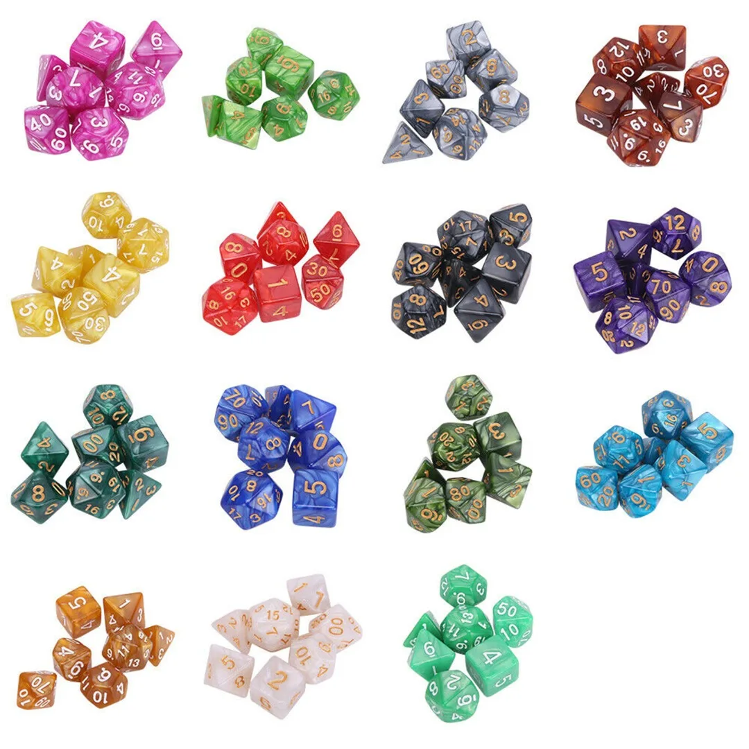 15pcs/set Multifaceted Digital Dice Set Acrylic Table Game Opaque Polyhedral Dices
15pcs/set Multifaceted Digital Dice Set Acrylic Table Game Opaque Polyhedral Dices