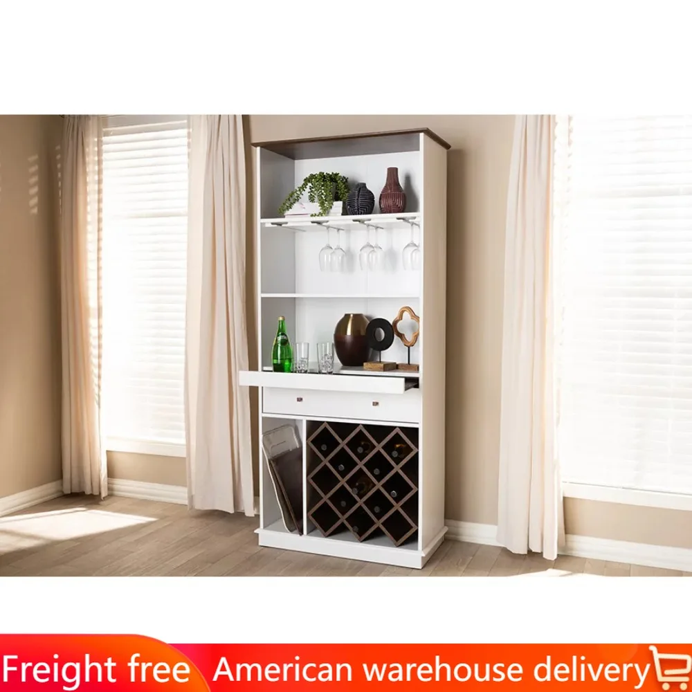 Mattia Mid-Century Modern White and Walnut Finished Wood Wine Cabinet,free shipping
Mattia Mid-Century Modern White and Walnut Finished Wood Wine Cabinet,free shipping