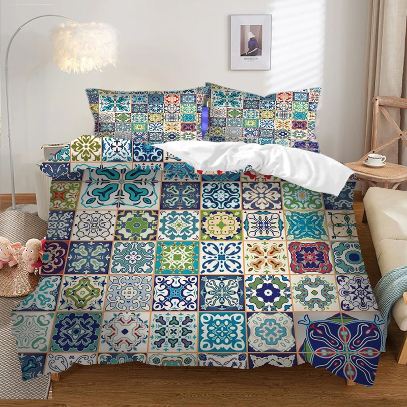 Creative Pattern Bed Sheet and Quilt Set Comes In A Wide Range of Sizes and Styles King Size Bedding Set
Creative Pattern Bed Sheet and Quilt Set Comes In A Wide Range of Sizes and Styles King Size Bedding Set