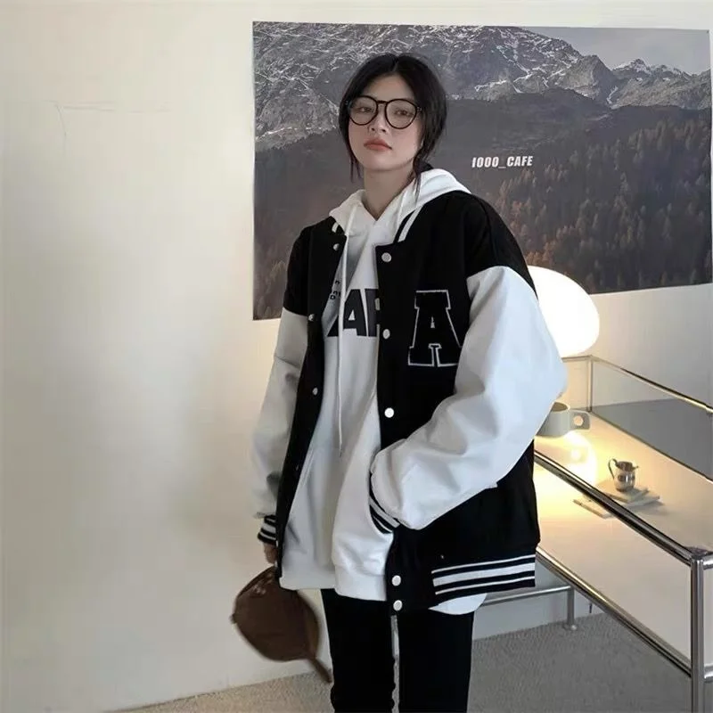 Black Bomber Basic Autumn Jacket Female Jacket Women Clothing Harajuku Plus Size Streetwear Outerwear Coats Goth Japanese
Black Bomber Basic Autumn Jacket Female Jacket Women Clothing Harajuku Plus Size Streetwear Outerwear Coats Goth Japanese