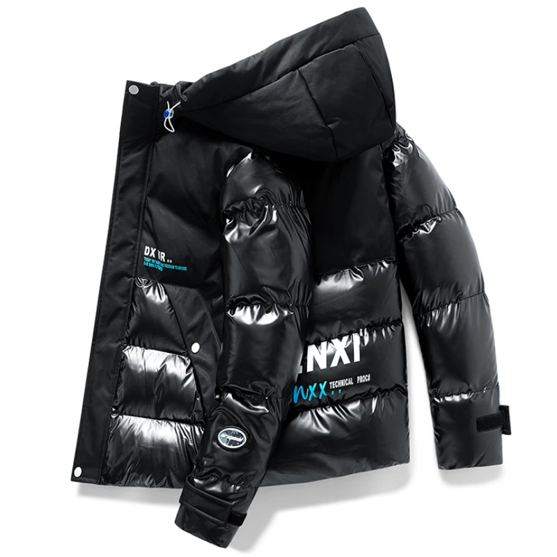 Casual Men's Cotton-Padded Winter JacketThick Warm Parkas Outwear Shiny Patchwork Hooded Coat Cold Autumn Tops Men Clothing
Casual Men's Cotton-Padded Winter JacketThick Warm Parkas Outwear Shiny Patchwork Hooded Coat Cold Autumn Tops Men Clothing