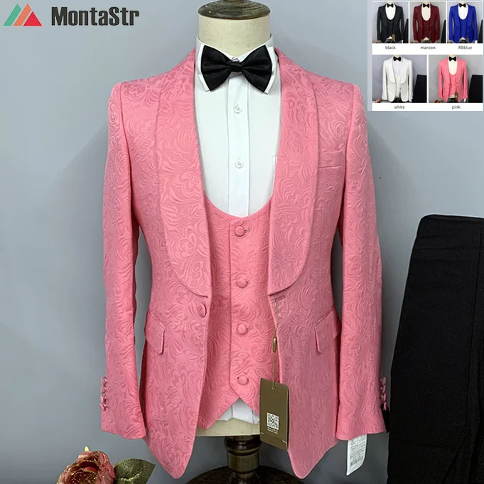 2022 Fashion New Men Casual Boutique Business Slim Dark Pattern Wedding Host Formal Suit 3 Pcs Set Jacket Dress Coat Pants Vest
2022 Fashion New Men Casual Boutique Business Slim Dark Pattern Wedding Host Formal Suit 3 Pcs Set Jacket Dress Coat Pants Vest