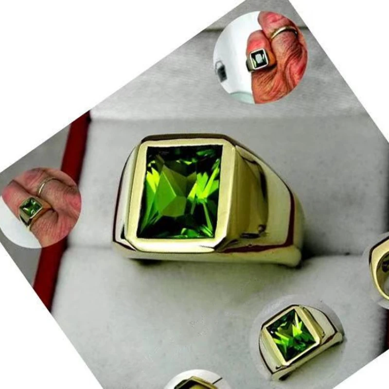 Men's Women's Crystal Rectangle Rings Classic Gold Wedding Jewelry Accessories Simple Green Zircon Engagement Rings Wholesale
Men's Women's Crystal Rectangle Rings Classic Gold Wedding Jewelry Accessories Simple Green Zircon Engagement Rings Wholesale