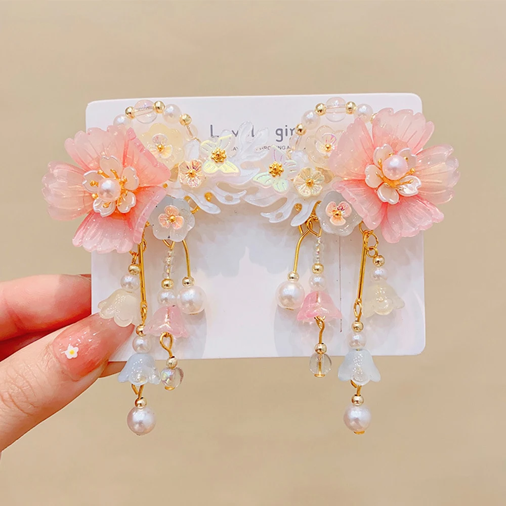 1 Pair Chinese Style Children's New Year Hanfu Headdress Flower Butterfly Girl's Hair Ornament Antique Children Hairpin Hfs002
1 Pair Chinese Style Children's New Year Hanfu Headdress Flower Butterfly Girl's Hair Ornament Antique Children Hairpin Hfs002