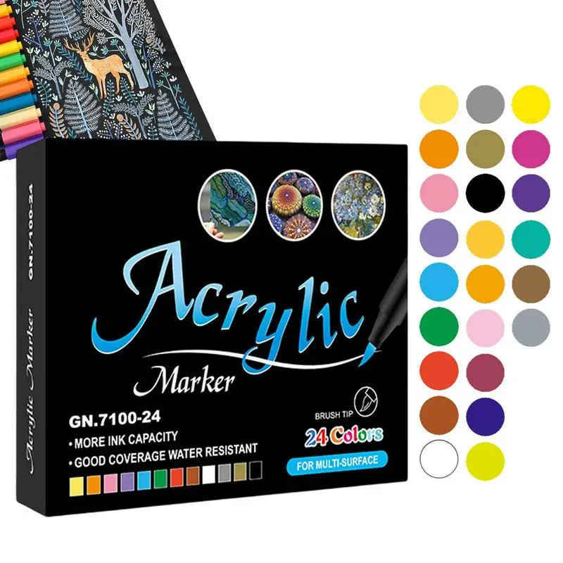 Paint Pens Paint Markers For Wood Multi-Color Optional Craft Paint Pen For Rock Painting Fabric Glass Metal Paint And Graffiti
Paint Pens Paint Markers For Wood Multi-Color Optional Craft Paint Pen For Rock Painting Fabric Glass Metal Paint And Graffiti