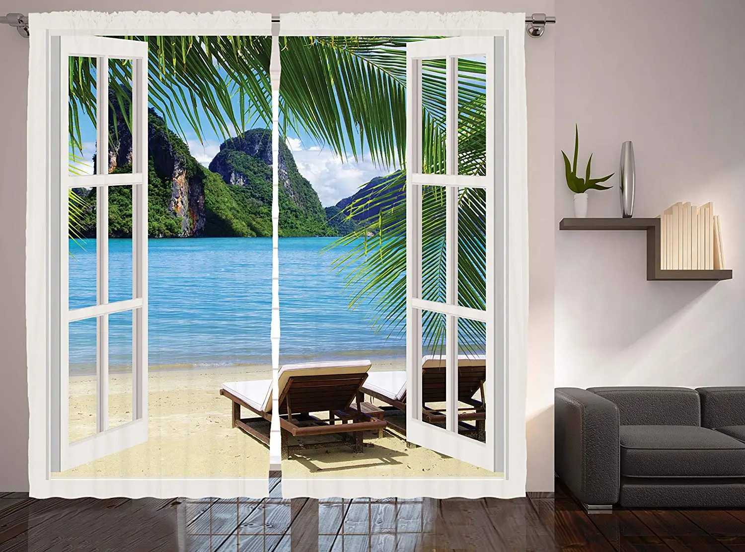 Cortinas náuticas palmera océano playa paisaje marino cielo tumbonas balcón ventanas de madera blancas cortina Tropical de
Cortinas náuticas palmera océano playa paisaje marino cielo tumbonas balcón ventanas de madera blancas cortina Tropical de