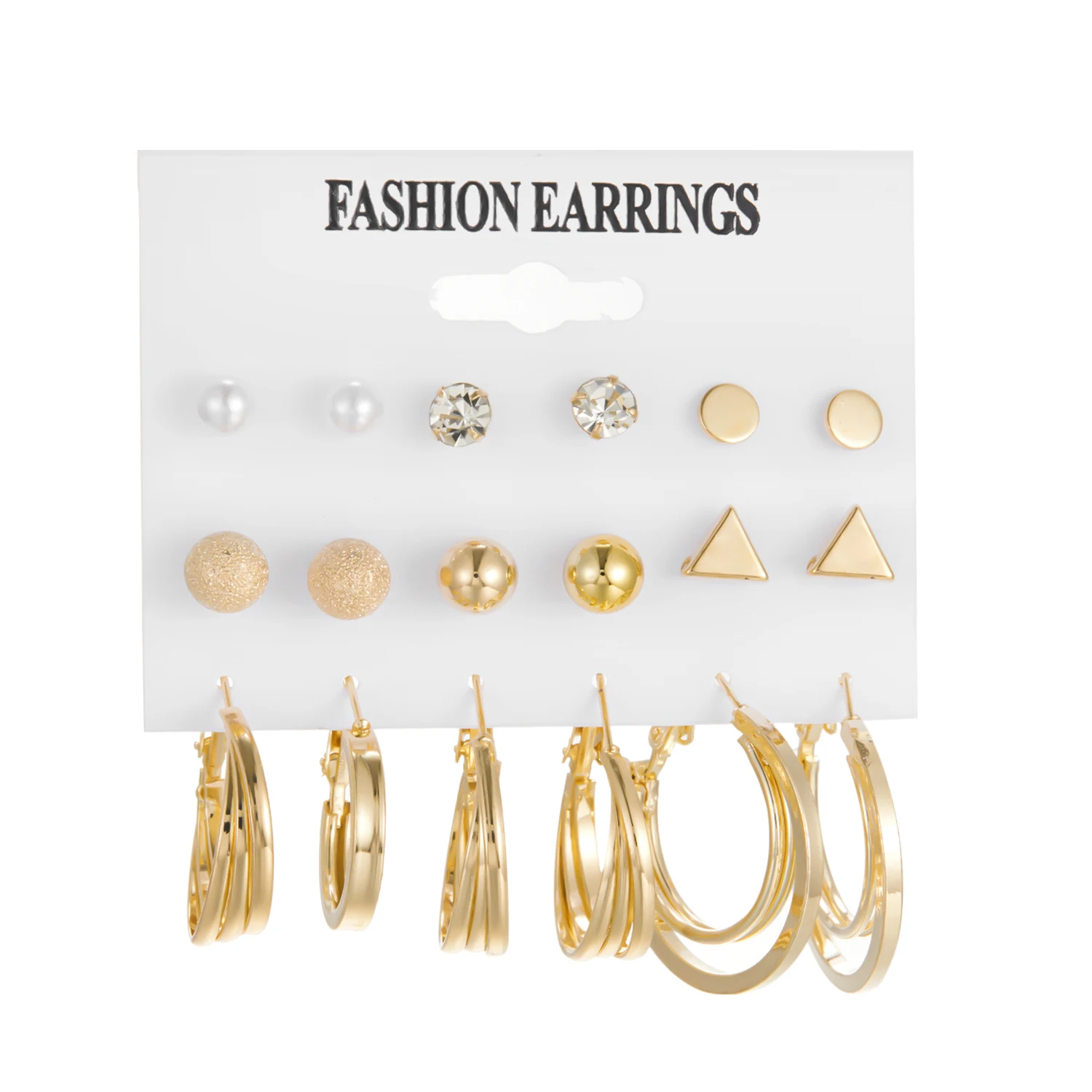 New Fashion Round Circle Hoop Earrings Set For Women Girl Lady Small Big Gold Color Metal Earrings Set Party Jewelry Gift
New Fashion Round Circle Hoop Earrings Set For Women Girl Lady Small Big Gold Color Metal Earrings Set Party Jewelry Gift