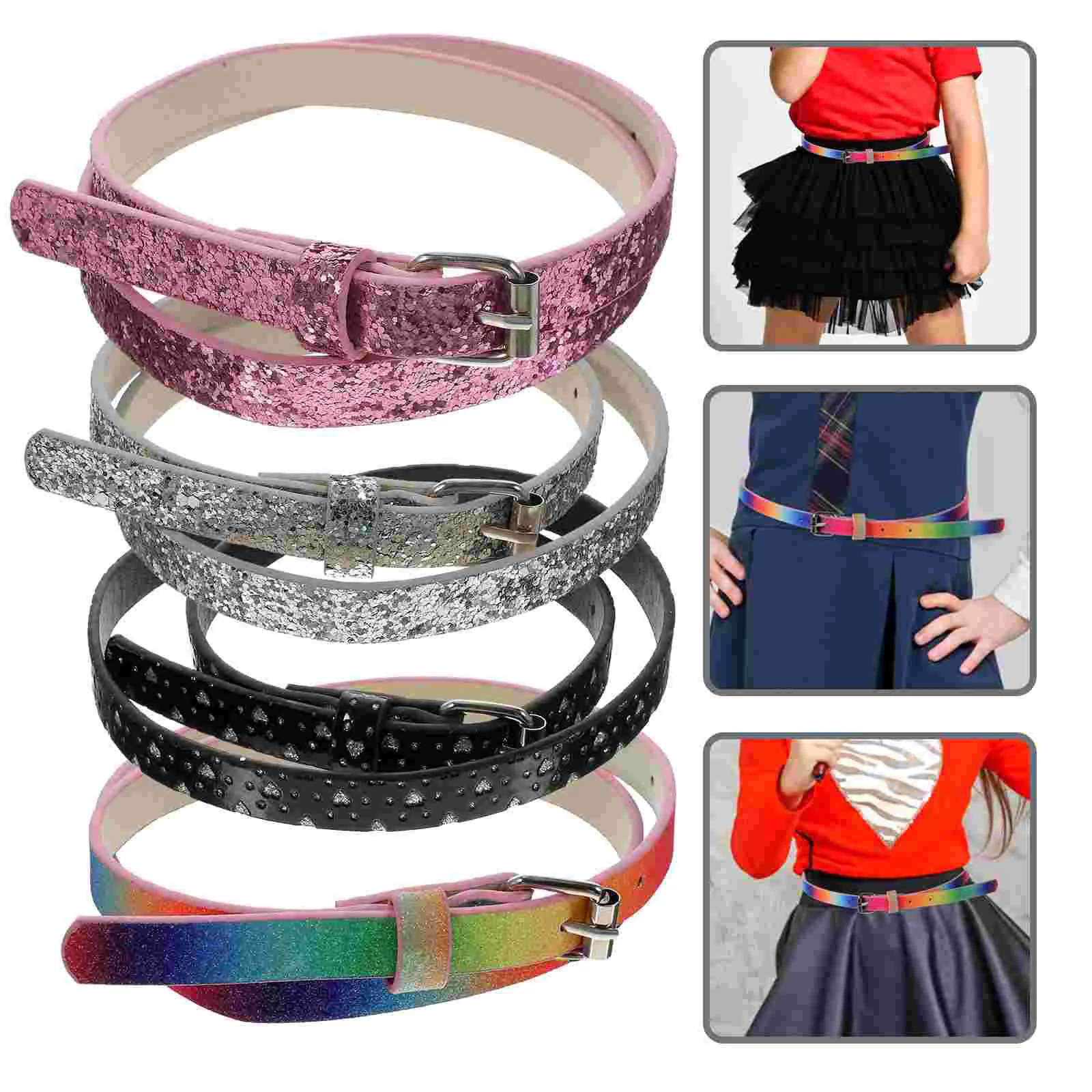 4 Pcs Children's Belt Belts Girls Dresses Waist Wrap Women Iron Heart Buckle Pants
4 Pcs Children's Belt Belts Girls Dresses Waist Wrap Women Iron Heart Buckle Pants
