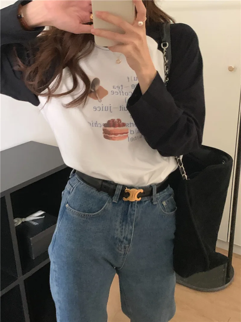 2Colors Autumn 2022 korean style Women Cartoon Print Tops long Sleeve t-shirt Womens Tees shirt femme (G9782)
2Colors Autumn 2022 korean style Women Cartoon Print Tops long Sleeve t-shirt Womens Tees shirt femme (G9782)