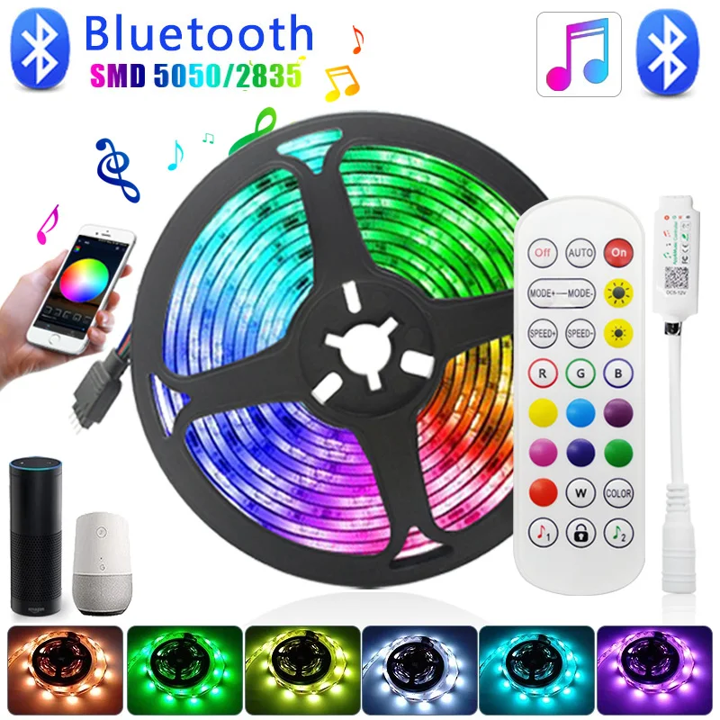 LED Strip Light RGB 60LEDs 5050 Luces Led Light Strip DC 12V Flexible Ribbon IR WiFi Bluetooth Contoller+Adapter 5M 10M 15M
LED Strip Light RGB 60LEDs 5050 Luces Led Light Strip DC 12V Flexible Ribbon IR WiFi Bluetooth Contoller+Adapter 5M 10M 15M