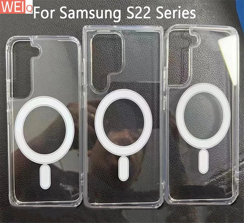 Magsafe Magnetic Transparent Protection Case For Samsung S22 Ultra Plus Funda Wireless Charging Phone Cover Coque Accessories
Magsafe Magnetic Transparent Protection Case For Samsung S22 Ultra Plus Funda Wireless Charging Phone Cover Coque Accessories