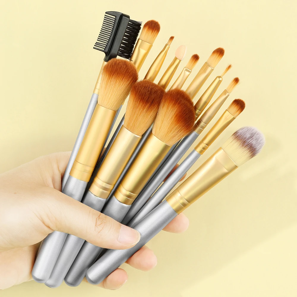 8-13 Pcs Makeup Brush Set Champagne Cosmetics Foundation Powder Blush Makeup Brushes Eyeshadow Blending Brush Face Beauty Tools
8-13 Pcs Makeup Brush Set Champagne Cosmetics Foundation Powder Blush Makeup Brushes Eyeshadow Blending Brush Face Beauty Tools
