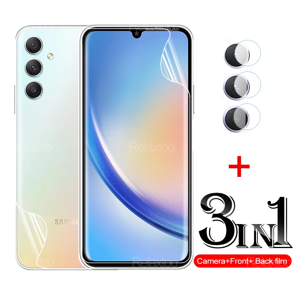 3-IN-1 Hydrogel Films For Samsung Galaxy A34 A54 A33 5G A32 4G A23 A52 A52s A53 A72 A73 Camera Lens and Hydrogle Post Film Back
3-IN-1 Hydrogel Films For Samsung Galaxy A34 A54 A33 5G A32 4G A23 A52 A52s A53 A72 A73 Camera Lens and Hydrogle Post Film Back