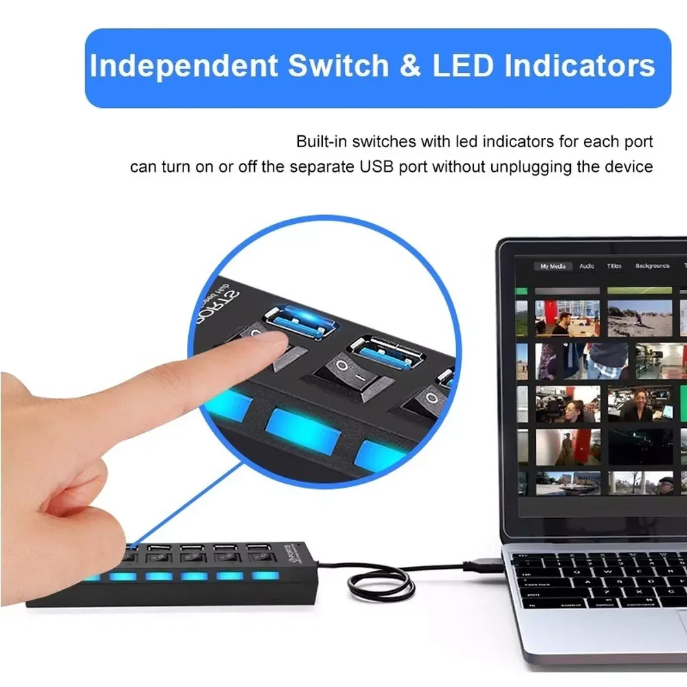 Hot Sales with Power Adapter for Computer HUB 2.0 HUB USB Splitter Multi USB 2.0 HUB USB2 4/ 7 Port Multiport Hab PC Accessories
Hot Sales with Power Adapter for Computer HUB 2.0 HUB USB Splitter Multi USB 2.0 HUB USB2 4/ 7 Port Multiport Hab PC Accessories