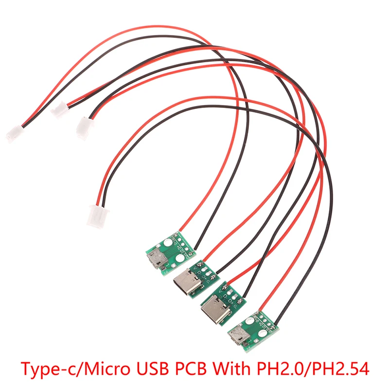 

Печатная плата Type-C с кабелем преобразователь адаптер микро USB для DIP разъем «мама» разрывная плата зарядный кабель паяльная плата Гнездо