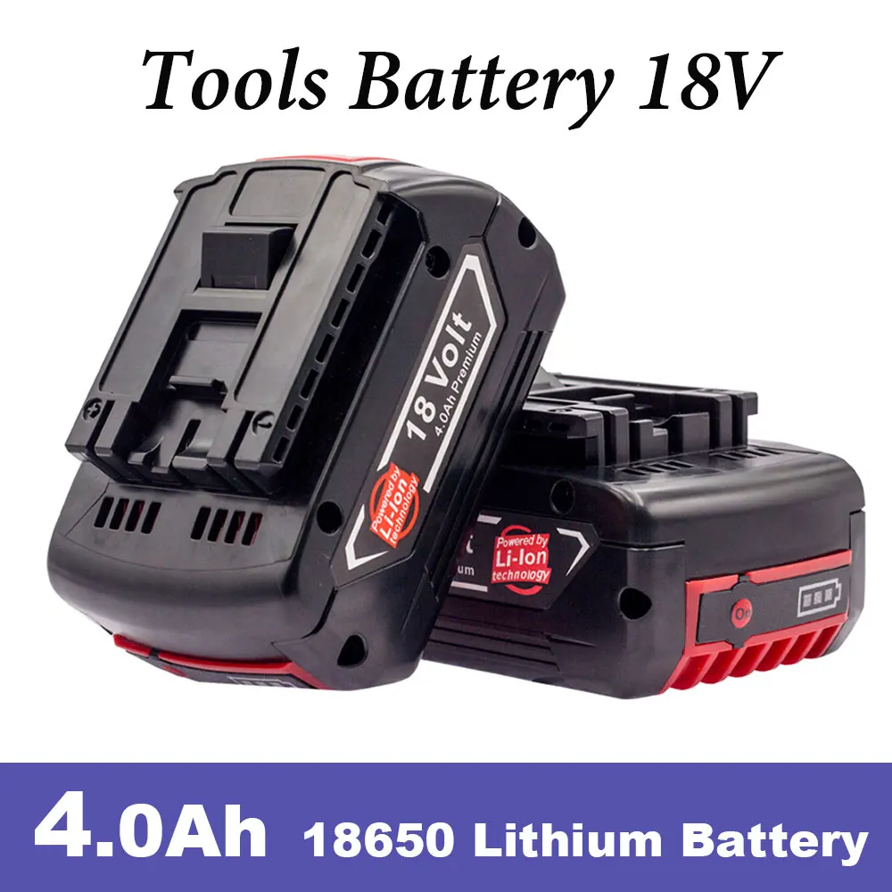 18V 4.0AH Rechargeable Battery for Bosch BAT609 Replacement Li-Ion Battery 4000mah Backup Battery with Indicator light
18V 4.0AH Rechargeable Battery for Bosch BAT609 Replacement Li-Ion Battery 4000mah Backup Battery with Indicator light