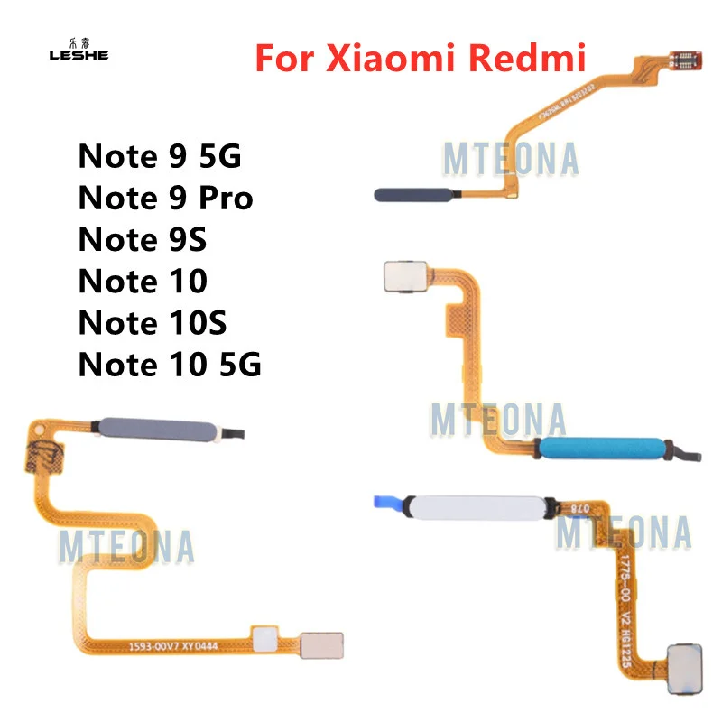 

Оригинальный сканер для Xiaomi Redmi Note 9, 10, 9s, 10s Pro Plus, 4G, с кнопкой питания, сенсорным ID, сканером отпечатков пальцев, гибким кабелем