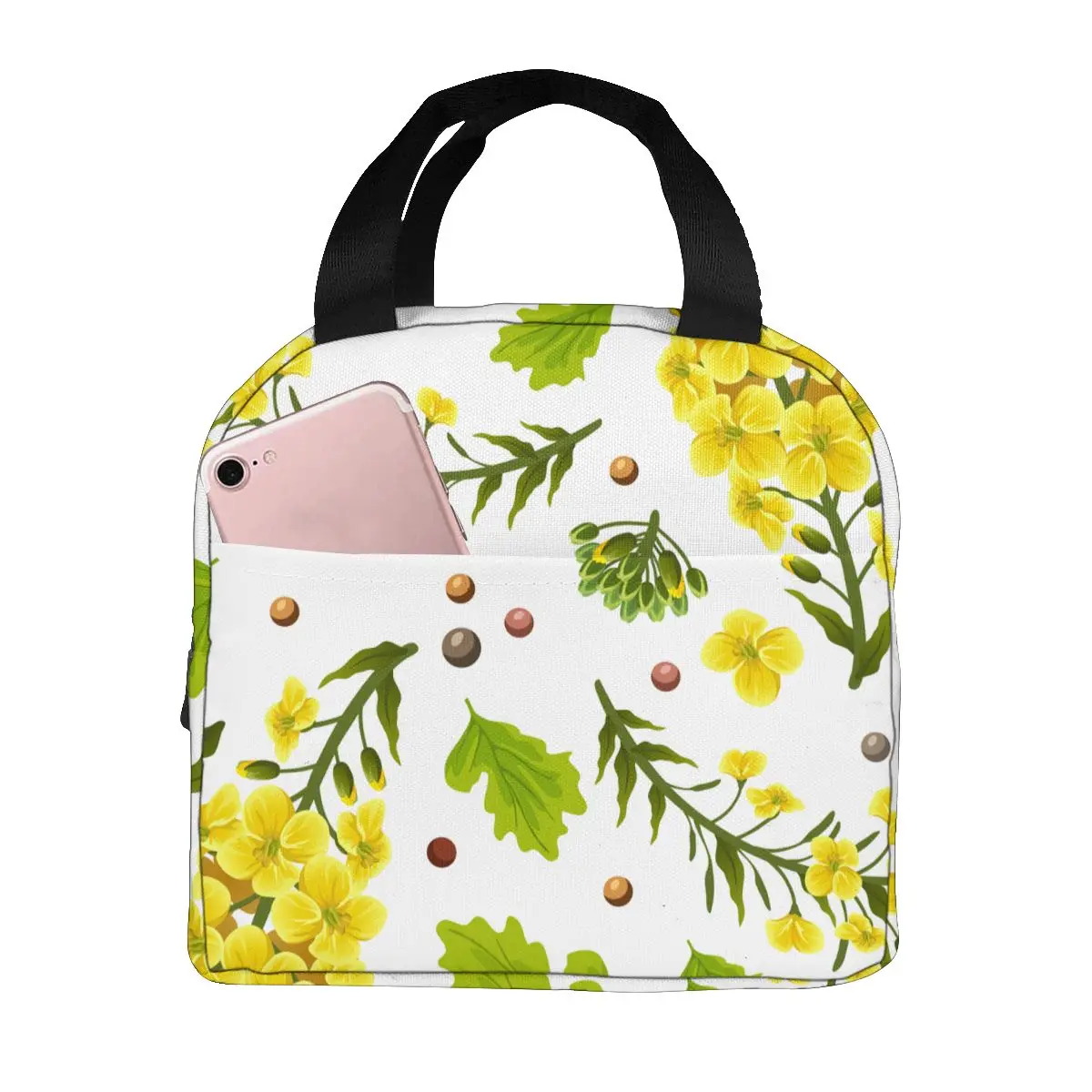 Flowers Canola Brassica Cooler Bag Portable Zipper Thermal Lunch Bag Convenient Lunch Box Tote Food Bag
Flowers Canola Brassica Cooler Bag Portable Zipper Thermal Lunch Bag Convenient Lunch Box Tote Food Bag