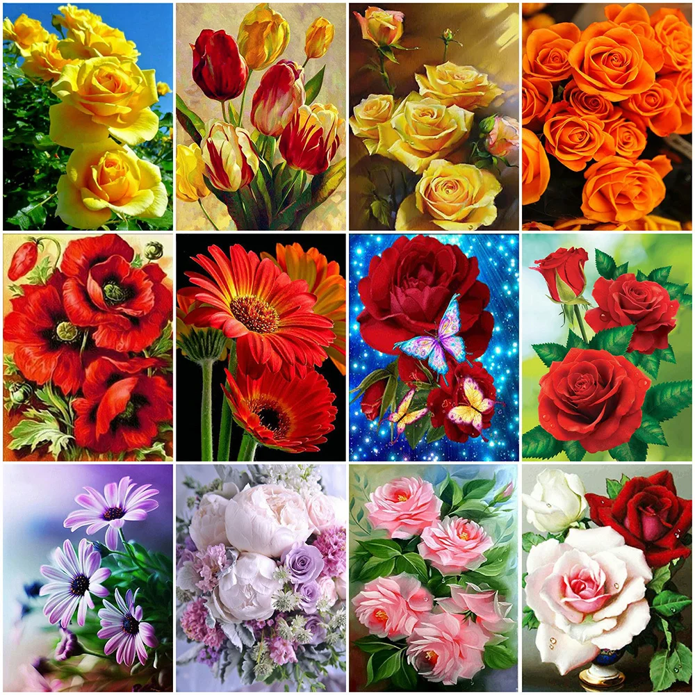 5D DIY Diamond Flower, Diamond Embroidery, Rose Cross Stitch Set, Hand Inlaid Gifts, Home Girls' Room Wall Art Decoration
5D DIY Diamond Flower, Diamond Embroidery, Rose Cross Stitch Set, Hand Inlaid Gifts, Home Girls' Room Wall Art Decoration
