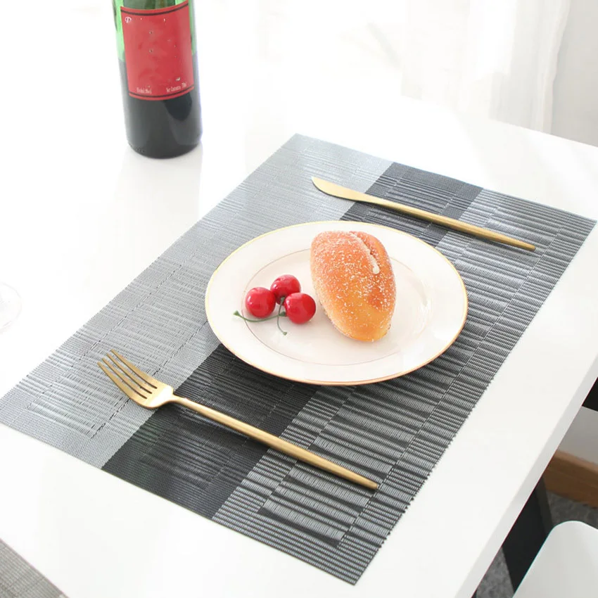 Waterproof PVC Placemats Dining Table Mat Geometric Disc Bowl Pads Coasters Restaurant Kitchen Modern Table Accessories 45*30cm
Waterproof PVC Placemats Dining Table Mat Geometric Disc Bowl Pads Coasters Restaurant Kitchen Modern Table Accessories 45*30cm