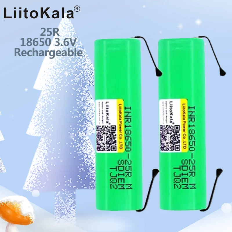 liitokala 100% Original 18650 2500 mah bateria recarregável 3.6 v inr18650 25r m 20a descarga 18650 battery + níquel diy
liitokala 100% Original 18650 2500 mah bateria recarregável 3.6 v inr18650 25r m 20a descarga 18650 battery + níquel diy