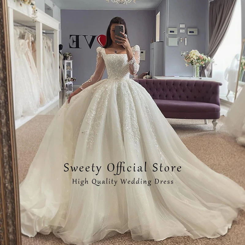 Simplicity Wedding Dress Organza With Embroidery A-line Floor Length Ball Gown O-neck Full Sleeve Bride Dress Button Vestido De
Simplicity Wedding Dress Organza With Embroidery A-line Floor Length Ball Gown O-neck Full Sleeve Bride Dress Button Vestido De