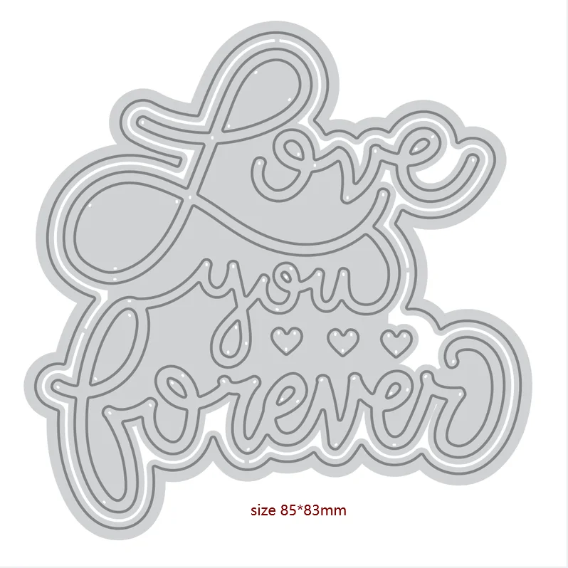 Металлические пресс-формы «Love you Forever» формы для высечки карточек скрапбукинга бумаги ремесла ножа формы лезвия перфоратора
Металлические пресс-формы «Love you Forever» формы для высечки карточек скрапбукинга бумаги ремесла ножа формы лезвия перфоратора