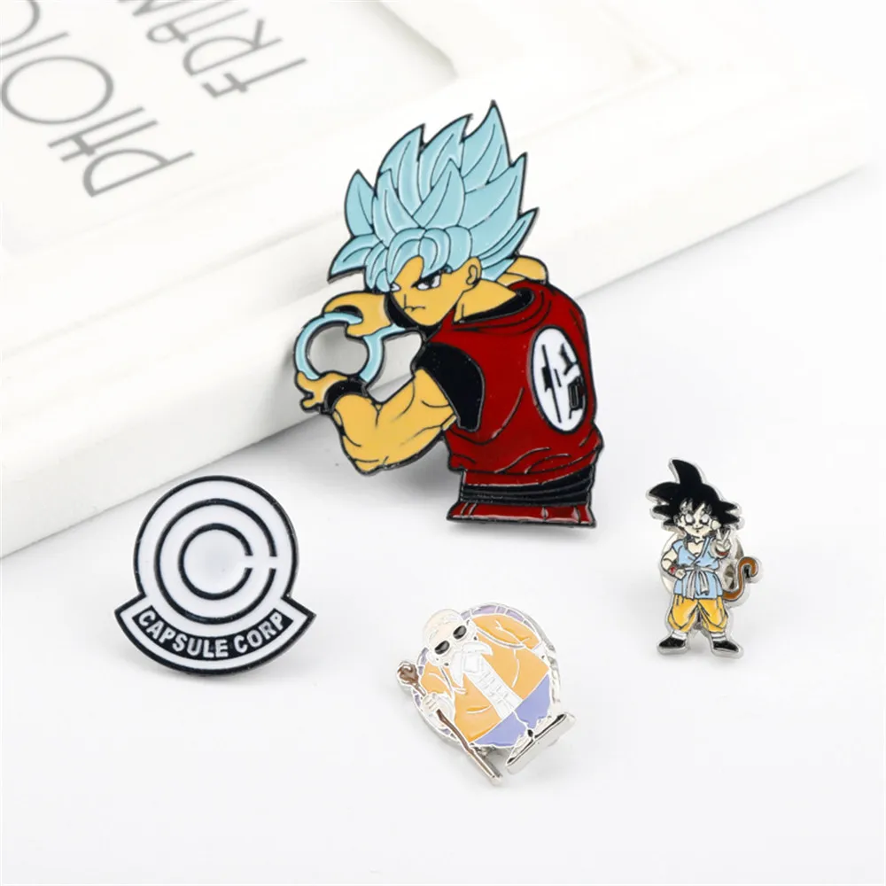 Anime Dragon Ball Z Super Saiya Son Goku Vegeta Master Roshi Action Figure Model Kids Toys Gift Metal Brooch
Anime Dragon Ball Z Super Saiya Son Goku Vegeta Master Roshi Action Figure Model Kids Toys Gift Metal Brooch