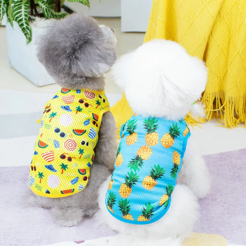Summer Dog Vest Cute Fruit Print Breathable Dog Clothes for Small Dogs Chihuahua Clothing Yorkies Costumes Pet Cat T Shirts
Summer Dog Vest Cute Fruit Print Breathable Dog Clothes for Small Dogs Chihuahua Clothing Yorkies Costumes Pet Cat T Shirts