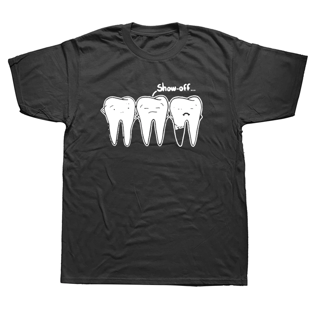 Забавные футболки с надписью «Show-off Tooth», стоматологический уход за здоровьем, круглый вырез, короткий рукав, работа, хлопок, гигиеническая ф...
Забавные футболки с надписью «Show-off Tooth», стоматологический уход за здоровьем, круглый вырез, короткий рукав, работа, хлопок, гигиеническая ф...